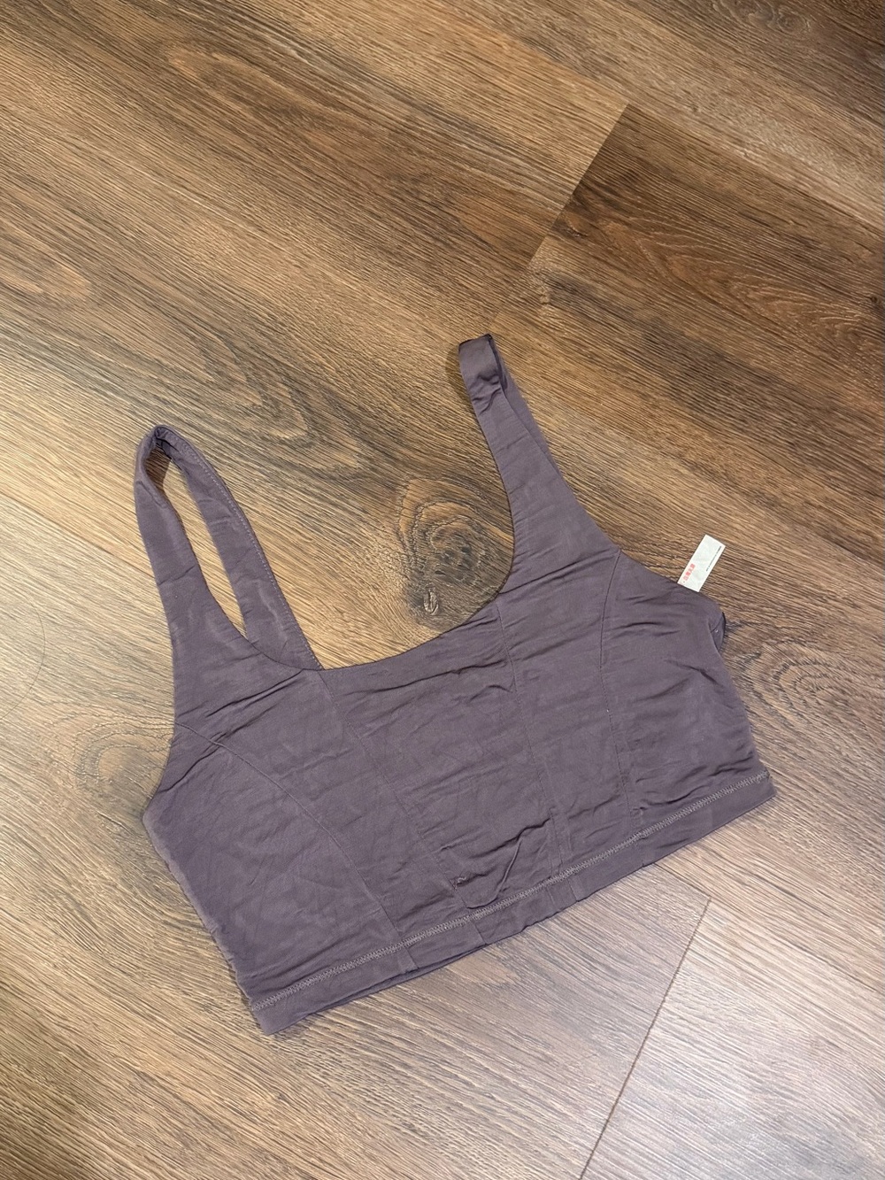 Free People Intimately Purple Gray Crop Tank Bra Top Size S